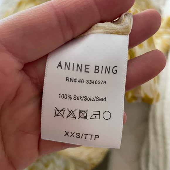 Anine Bing - Caleb silk blouse XXS in excellent like new condition - Picture 4 of 4